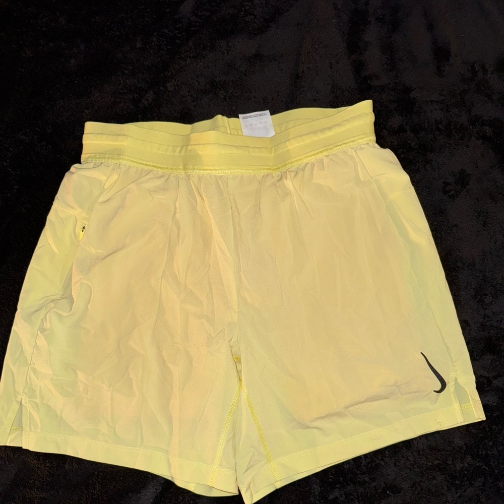Nike Yellow and Orange Athletic Shorts